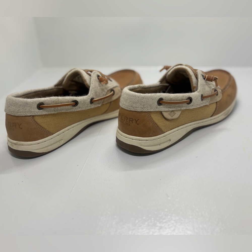 Women’s Sperry Rosefish Brown and Cream Boat Shoes size 9 - Picture 5 of 11